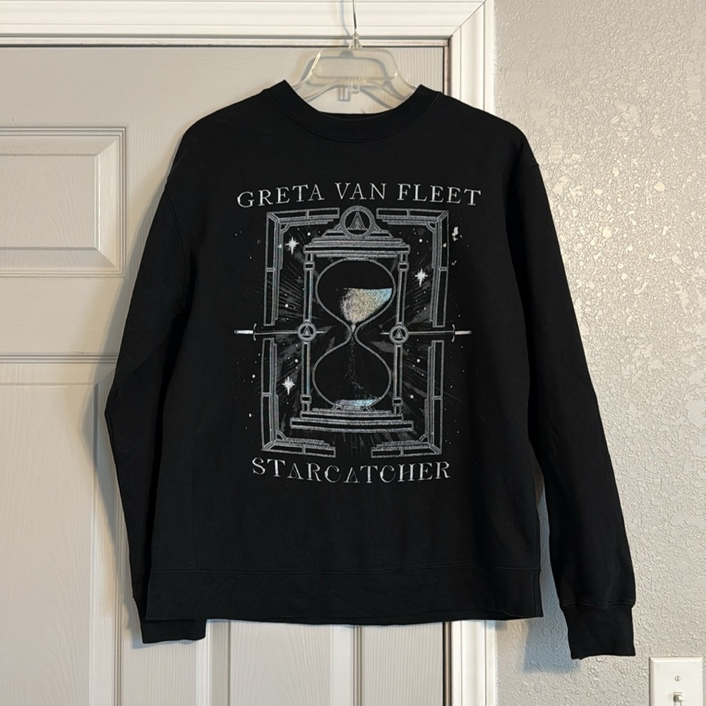 Starcatcher Greta Van Fleet Crewneck Sweater - Black